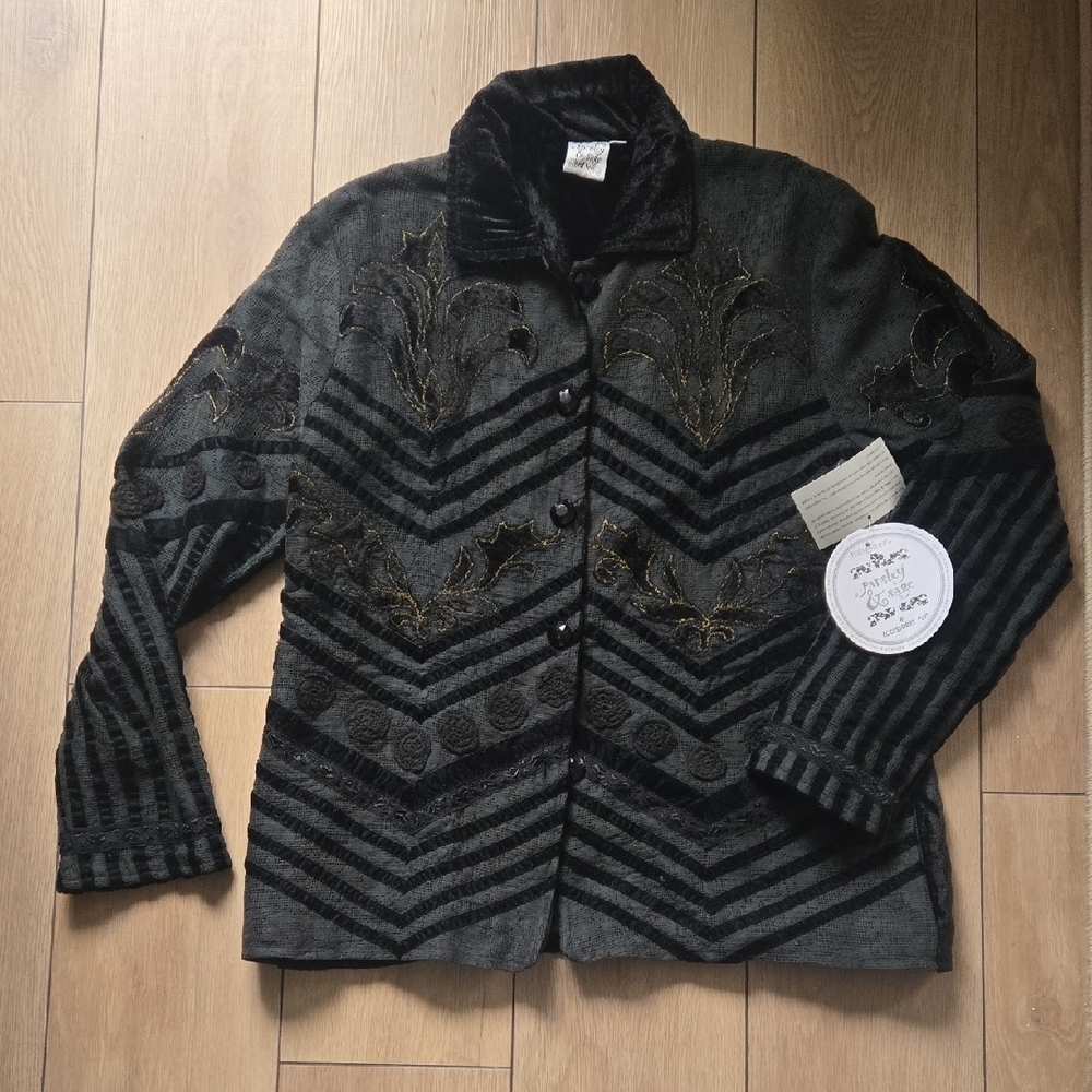 NWT PARSLEY&SAGE Embroidery Jacket Sz M